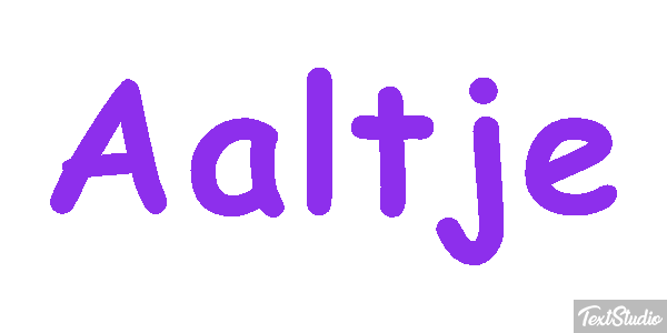 Aaltje Effet de texte