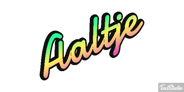 Aaltje Effet de texte
