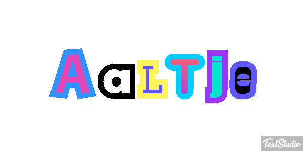 Aaltje Effet de texte