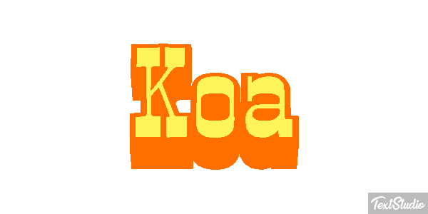 Koa Efekt tekstowy