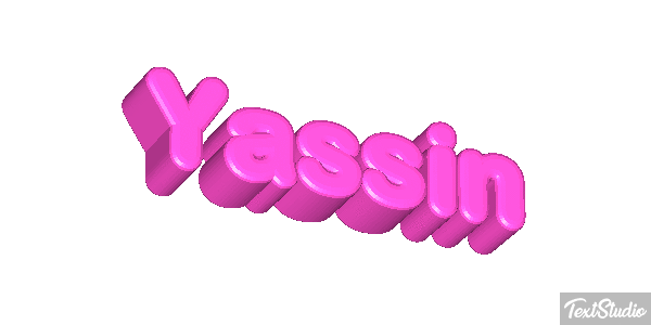 Yassin Efecto de texto