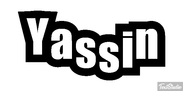 Yassin Efecto de texto