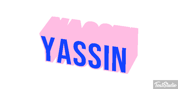 Yassin Efecto de texto