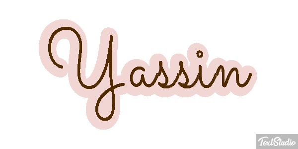 Yassin Efecto de texto