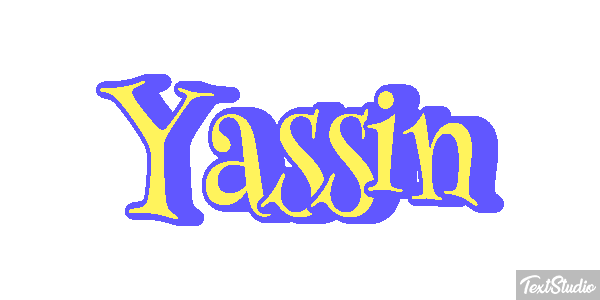Yassin Efecto de texto