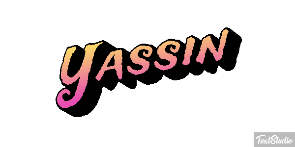 Yassin Efecto de texto