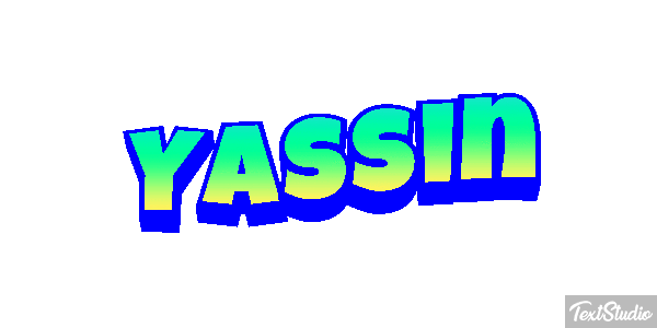 Yassin Efecto de texto