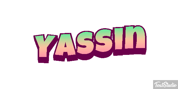 Yassin Efecto de texto