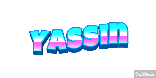 Yassin Efecto de texto