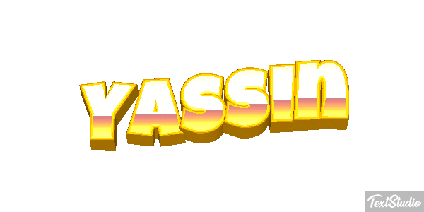 Yassin Efecto de texto