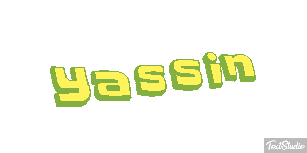 Yassin Efecto de texto