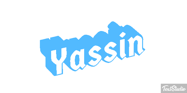 Yassin Efecto de texto