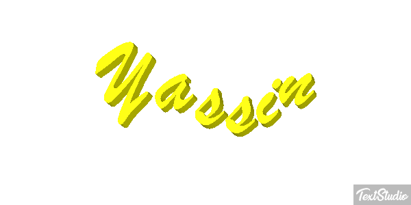 Yassin Efecto de texto