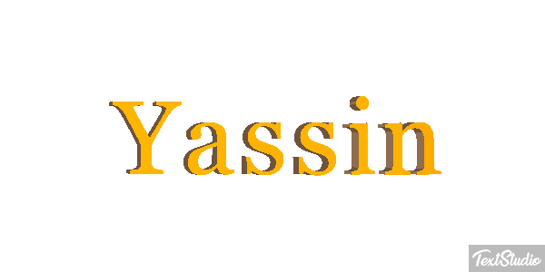 Yassin Efecto de texto