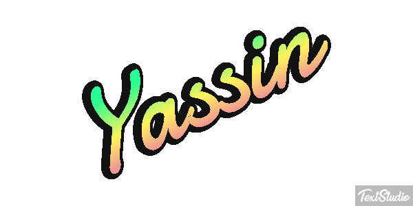 Yassin Efecto de texto