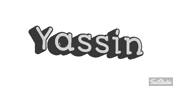 Yassin Efecto de texto
