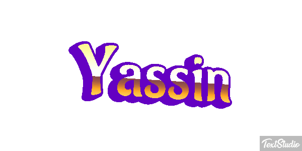 Yassin Efecto de texto