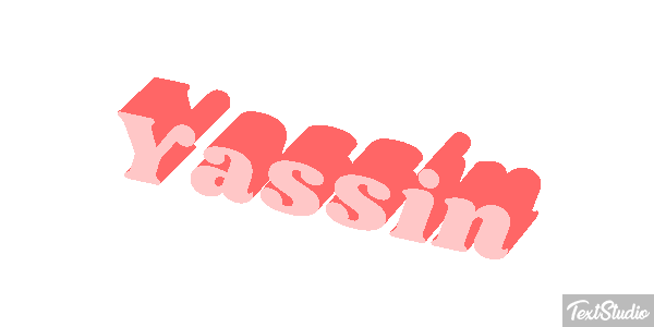 Yassin Efecto de texto