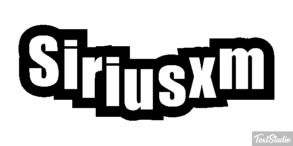 Siriusxm Text effect