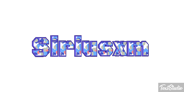 Siriusxm Text effect