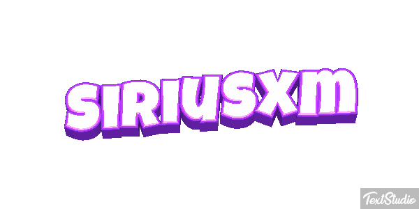 Siriusxm Text effect