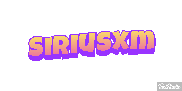 Siriusxm Text effect