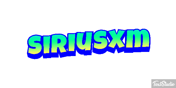 Siriusxm Text effect
