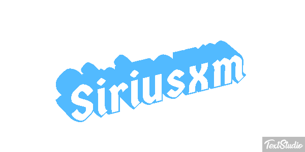 Siriusxm Text effect