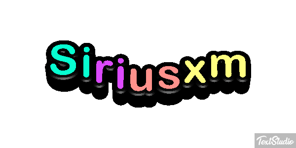 Siriusxm Text effect