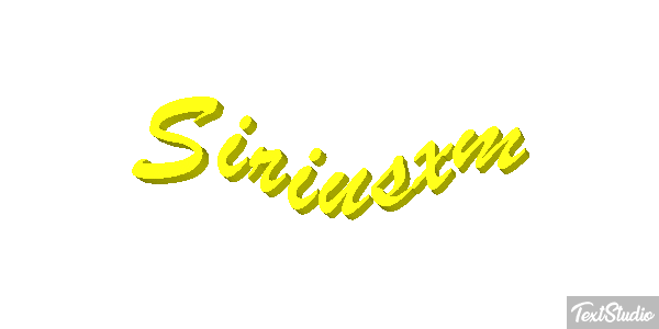 Siriusxm Text effect