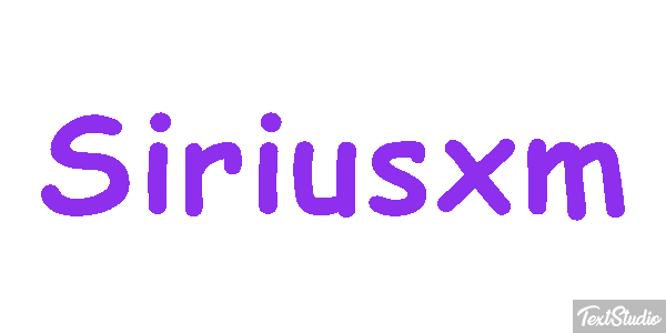 Siriusxm Text effect