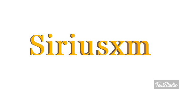 Siriusxm Text effect