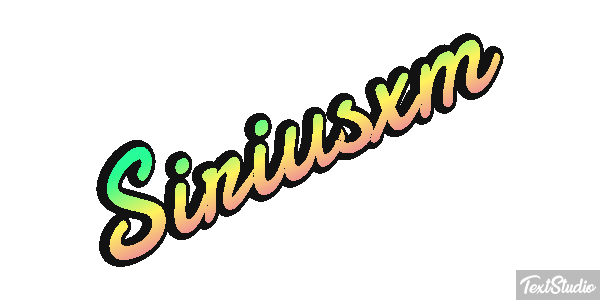 Siriusxm Text effect