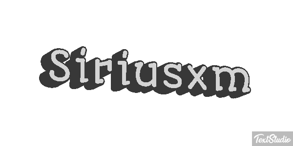 Siriusxm Text effect