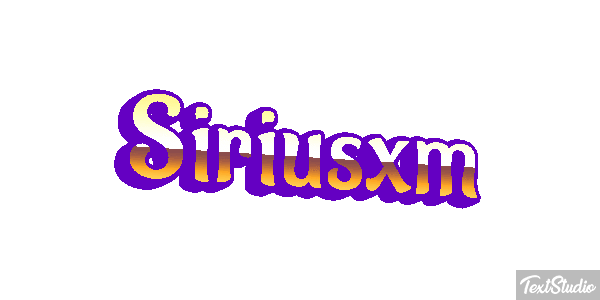 Siriusxm Text effect