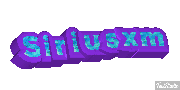 Siriusxm Text effect