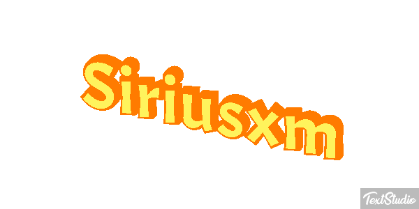 Siriusxm Text effect