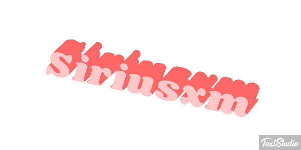 Siriusxm Text effect