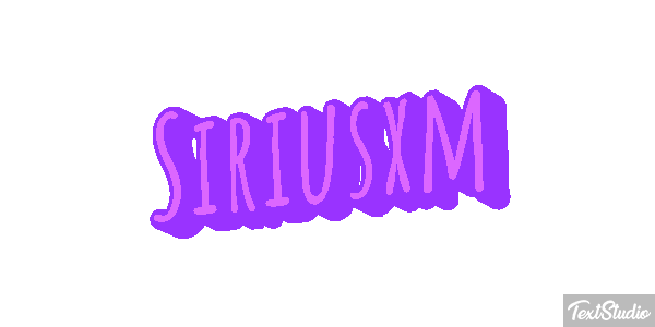Siriusxm Text effect
