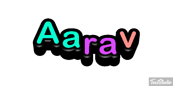 Aarav Текстовый эффект