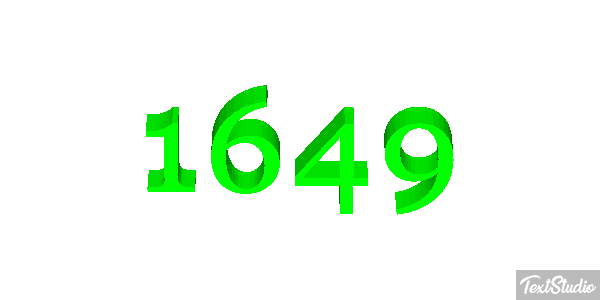 1649 Text effect