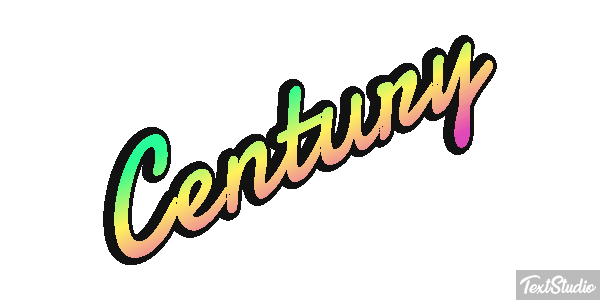 Century Effetto testo