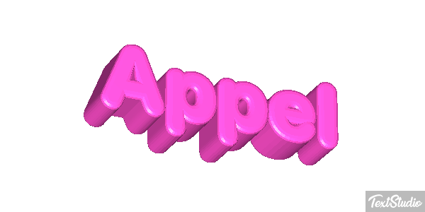 Appel Text effect