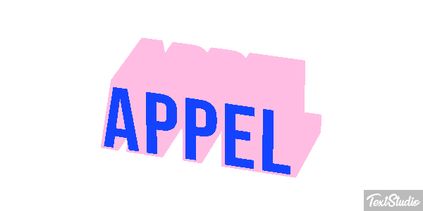 Appel Text effect