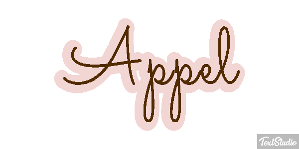 Appel Text effect