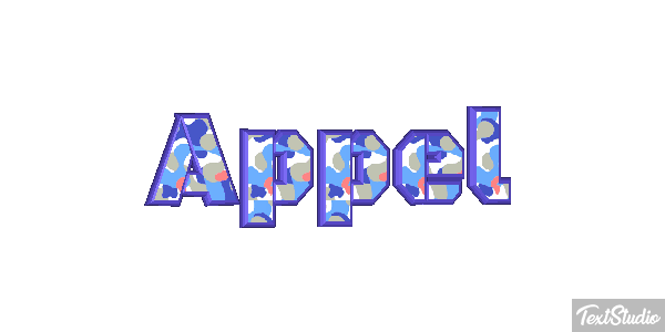 Appel Text effect