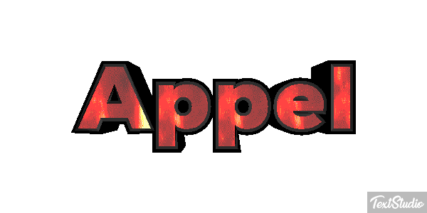 Appel Text effect