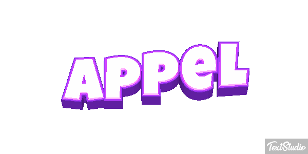 Appel Text effect