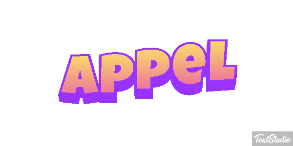 Appel Text effect