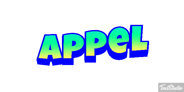 Appel Text effect